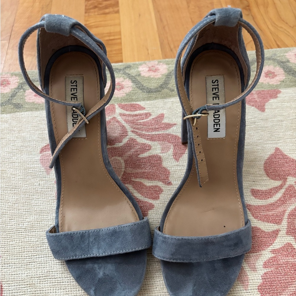 Steve Madden Women's Blue Suede Heels